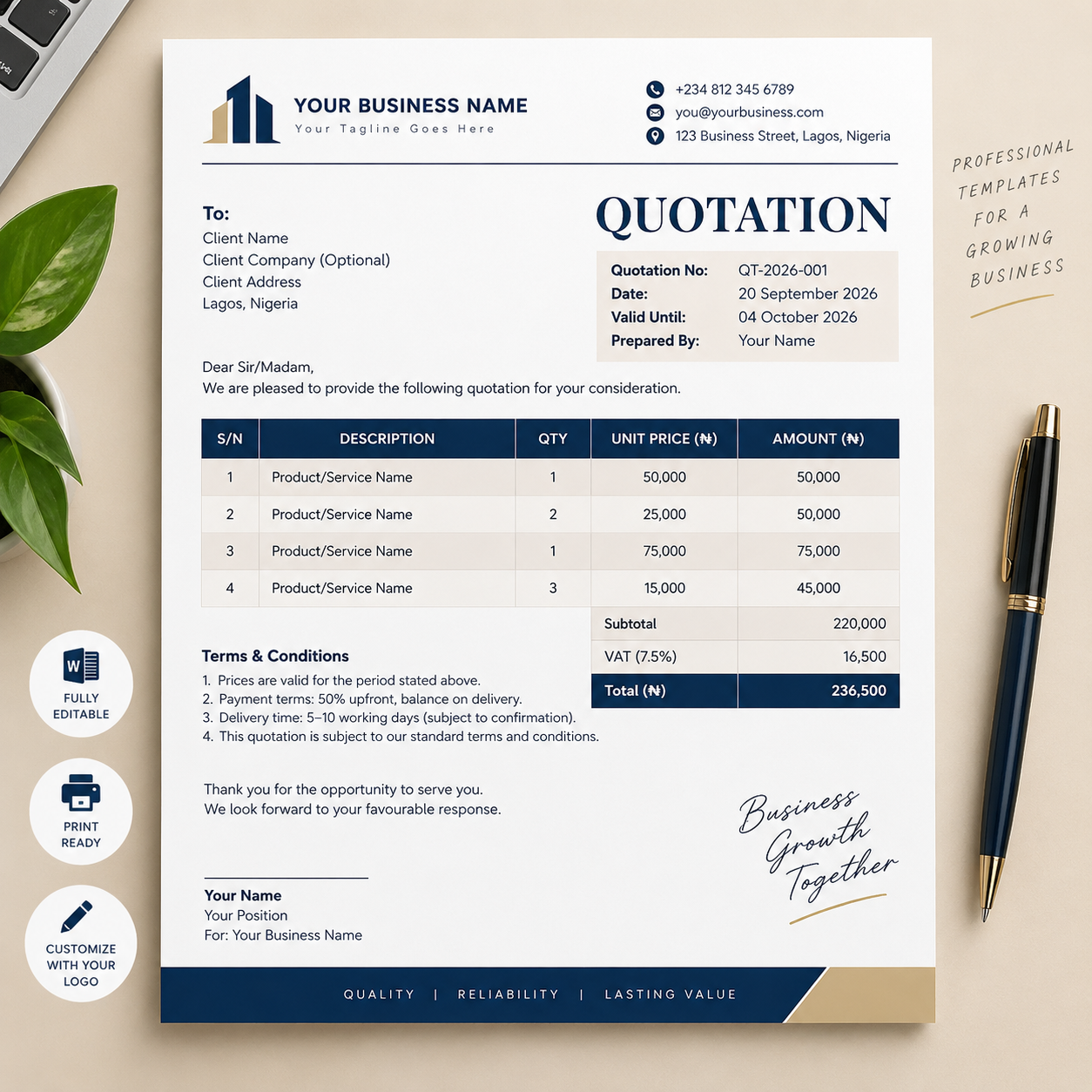 Quotation Template